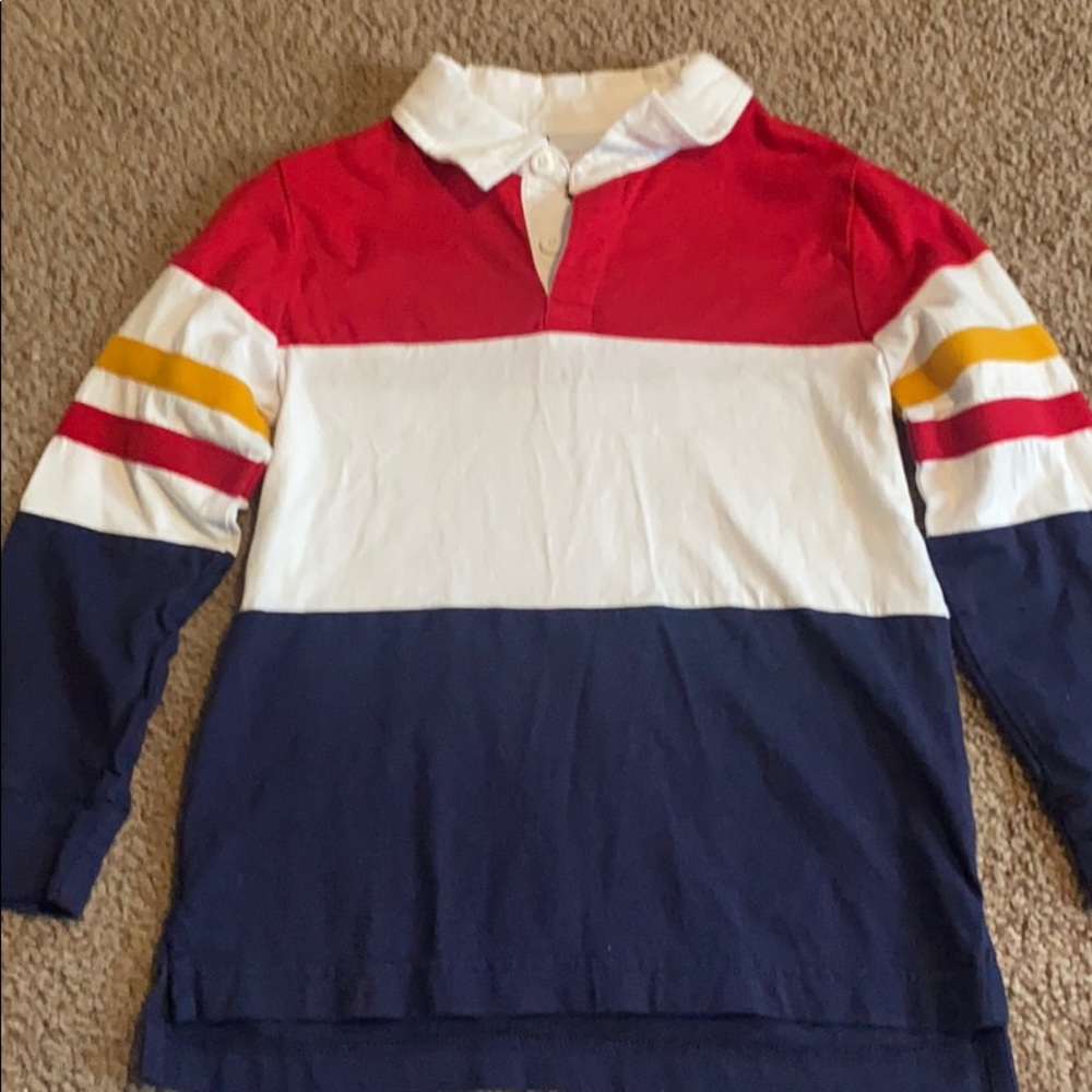 Hanna Andersson Youth 120 6-7 Striped Long Sleeve